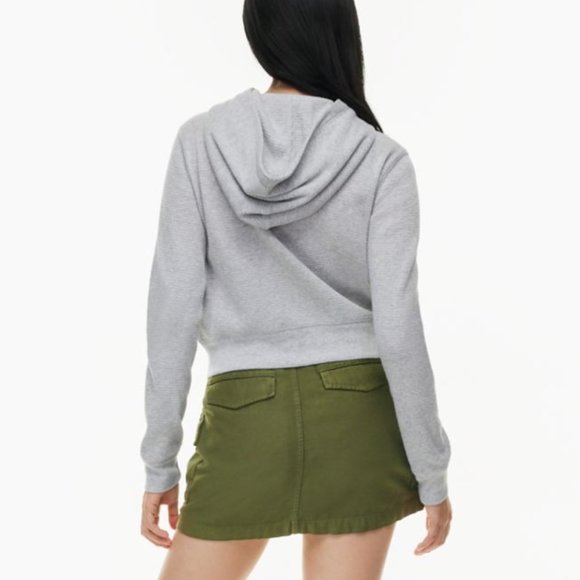 Aritzia Tna Waffle Zip Knit Hoodie - Picture 4 of 14